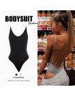 2019 lato kobiety Sexy Body wiosna moda na co dzień, bez pleców, Spaghetti pasek czarny Body Body dla kobiety krótki kombinezon
