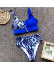 Simplee Sexy leopard print kobiety stroje kąpielowe strój kąpielowy Push-up sztuk body lato plaża na co dzień wysokiej talii str