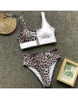 Simplee Sexy leopard print kobiety stroje kąpielowe strój kąpielowy Push-up sztuk body lato plaża na co dzień wysokiej talii str