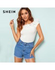 SHEIN Sexy body różowy z krótkim rękawem w połowie talii Party Wear Skinny body kwiat aplikacja Off the Shoulder body