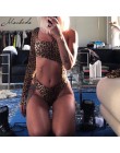 Macheda Leopard Print kobiety pojedyncze z długim rękawem body 2018 nowy Sexy moda lato kostium kąpielowy z wycięciami kobiet