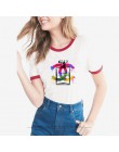 2018 harajuku t koszula kobiety kwiat perfumy t-shirt kobieta lato z krótkimi rękawami na co dzień kobiet koszulki z krótkim ręk