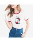 2018 harajuku t koszula kobiety kwiat perfumy t-shirt kobieta lato z krótkimi rękawami na co dzień kobiet koszulki z krótkim ręk