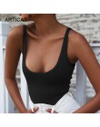 Arctic cat z dzianiny Sexy lato body kobiety Top biały bez rękawów Bodycon pajacyki kobiet kombinezon na co dzień Skinny Playsui