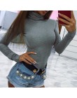 Kobiece ciało jesień Top Bodycon Body Feminino Mujer Skinny stałe Sexy klub elastyczne pajacyki zimowe kombinezon z długim rękaw