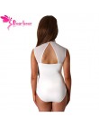 Dear-Lover body kobiety Sexy czarne koronki wysoki dekolt z wycięciem z tyłu Bodycon kombinezony Romper Combinaison spodenki kom