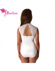 Dear-Lover body kobiety Sexy czarne koronki wysoki dekolt z wycięciem z tyłu Bodycon kombinezony Romper Combinaison spodenki kom