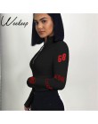 Weekeep Sexy Bodycon golf z długim rękawem Body kobiety Zipper Body Combinaison Feminino Body pajacyki kobiet kombinezon