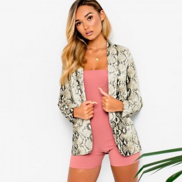 2019 w nowym stylu zima moda kobieta jednoczęściowy garnitur High Street wąż drukuj z długim rękawem sweter ścięty Leisure suit