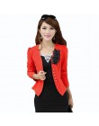 PEONLFY kobiety blezery i kurtki Plus rozmiar 5XL kostium damski Blazers Feminino Blaser kobiet żółty/biały/czarny/różowy Blazer