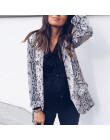 Kobiety Casual Blazers Boho Hip Hop Slim ścięty Lapel wąż drukuj Leopard kobiet zima Sexy klub płaszcze różowy słodkie płaszcze