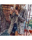 Kobiety Casual Blazers Boho Hip Hop Slim ścięty Lapel wąż drukuj Leopard kobiet zima Sexy klub płaszcze różowy słodkie płaszcze