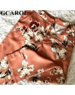 GCAROL 2019 ścięty kołnierz kobiety Floral Blazer z szarfami w stylu Vintage kobiety garnitur elastyczny pas spodnie wysokiej ja