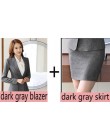 Moda damska oficjalne garnitury biurowe OL jednolite wzory z długim rękawem blezer ze spódnicą garnitury odzież robocza 2 sztuka