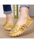 Duży rozmiar 34-44 2018 wiosna kobiety mieszkania buty kobiet płaskie buty ze skóry naturalnej damskie buty kobieta wycinanka sl