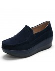 2019 wiosna kobiety mieszkania buty platformy Slip On płaskie mokasyny mokasyny kobiet zwiększenie buty na co dzień pani Sneaker