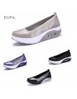 EOFK kobiety płaskie buty na koturnie damskie mokasyny moda damska Slip On płytkie huśtawka buty w stylu casual kobiety mieszkan