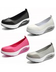 EOFK kobiety płaskie buty na koturnie damskie mokasyny moda damska Slip On płytkie huśtawka buty w stylu casual kobiety mieszkan