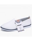 Kilobili damskie płaski baleriny buty oryginalne skórzane Slip on panie płytkie mokasyny buty w stylu casual damskie letnie moka