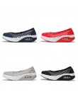 STQ 2019 lato kobiet płaskie buty na koturnie kobiety oddychające codzienne tenisówki buty slip on platformy buty do chodzenia d