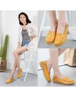 Damskie buty Plus Size płaskie buty damskie oryginalne skórzane mokasyny pielęgniarki Slip On kobiet płaskie Oxford Sapato Femin