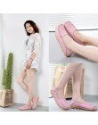 Damskie buty Plus Size płaskie buty damskie oryginalne skórzane mokasyny pielęgniarki Slip On kobiet płaskie Oxford Sapato Femin