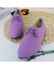 2018 nowy cukierki kolor damskie buty Plus Size mieszkania buty kobieta Lace-up wiosna jesienne buty damskie Zapatos Mujer rozmi