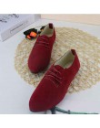 2018 nowy cukierki kolor damskie buty Plus Size mieszkania buty kobieta Lace-up wiosna jesienne buty damskie Zapatos Mujer rozmi