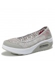 STQ 2019 lato kobiet płaskie buty na koturnie kobiety oddychające codzienne tenisówki buty slip on platformy buty do chodzenia d