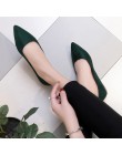 SHIDIWEIKE nowe kobiety Suede mieszkania moda wysokiej jakości podstawowe mieszane kolory Pointy Toe baleriny balet płaskie klap