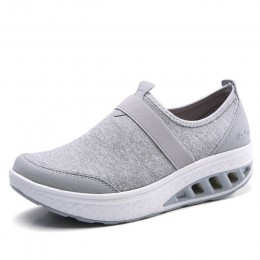 STQ 2019 wiosna kobiet sneakers buty płaskie buty na koturnie kobiety oddychające oczek buty w stylu casual slip on pnącza buty 