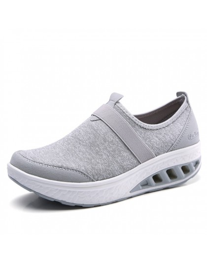 STQ 2019 wiosna kobiet sneakers buty płaskie buty na koturnie kobiety oddychające oczek buty w stylu casual slip on pnącza buty 