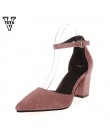 VTOTA 2017 modne szpilki najnowsze kobiety pompy letnie damskie buty gruby obcas pompy wygodne buty damskie buty na platformie F