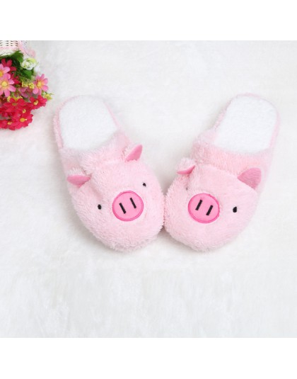 2019 nowe piękne kobiety Flip Flop słodkie świnia kształt domu miękkie paski pantofle pantofle buty damskie dziewczyny zima wios