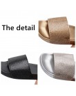 Rhinestone kobiety kapcie klapki japonki letnie kobiety kryształ diament Bling plaża slajdy sandały buty w stylu casual Slip On 