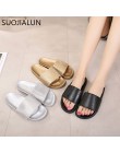 Rhinestone kobiety kapcie klapki japonki letnie kobiety kryształ diament Bling plaża slajdy sandały buty w stylu casual Slip On 