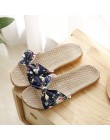 Suihyung nowe kobiety letnie klapki plażowe oddychająca pościel klapki japonki kobiece na co dzień lniane kapcie sandały kwiatow