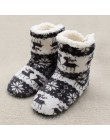 New Arrival 2018 zima buty kobieta w domu kapcie dziewczyny boże narodzenie buty wewnętrzne ciepłe bawełniane klapki pluszowe Pa