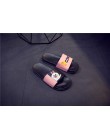 Damskie klapki antypoślizgowe basenowe domowe gumowe z jednorożcem z królikiem z misiem czarne różowe