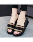 Kobiety lato klapki japonki płaskie buty damskie EVA sandały pantofel kryty odkryty klapki plażowe buty w paski projekt kapcie