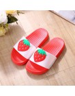 RASS PLE 2019 owoce klapki Open Toe antypoślizgowe cukierki kolor galaretki klapki japonki sandały slip On slajdy S buty kobiety
