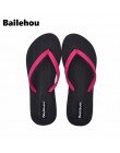 Bailehou moda kapcie damskie na co dzień płaskie buty klapki japonki plaży sandały Slip On slajdy cukierki kolor panie buty płas