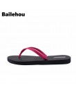 Bailehou moda kapcie damskie na co dzień płaskie buty klapki japonki plaży sandały Slip On slajdy cukierki kolor panie buty płas