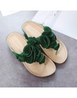 2019 kobiet kapcie plaży latem buty w stylu casual klapki japonki płaski obcas pantofel buty pani całkiem kwiatowy slajdy moda m
