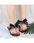 HTUUA 2019 nowych moda kryształ łuk kapcie kobiety żelowe sandały płaskie slajdy na co dzień na plaży klapki japonki lato buty g