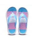 Kolorowe kapcie kobiety modne klapki plażowe sandały na platformie panie ręcznie robione kwiaty Wedge galaretowe buty 110 rainbo