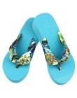 New Arrival Wedge platformy stringi klapki japonki sandały buty plażowe zwykłe kapcie lato wewnątrz i na zewnątrz Slip-On buty w