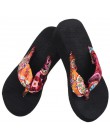 New Arrival Wedge platformy stringi klapki japonki sandały buty plażowe zwykłe kapcie lato wewnątrz i na zewnątrz Slip-On buty w