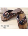 2017 buty letnie kobiety sandały japoński Geta z owoców tungu molukańskiego drewniaki klapki mieszkania klapki japonki saboty bu