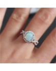 Tani Klasyczny pierścionek dla kobiety zaręczynowy biała cyrkonia